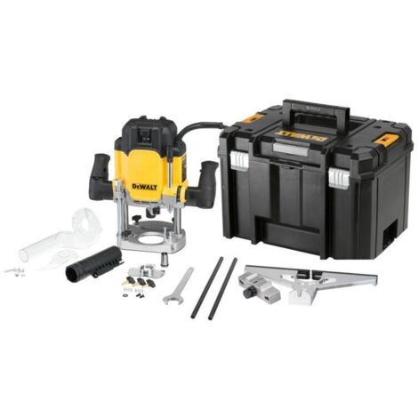 Défonceuse 2300 W pour bois dur – Vitesse variable 16000-27000 tr/min – Profondeur de plongée 80 mm – DWE625KTQS – Stanley Black & Decker (1/9)