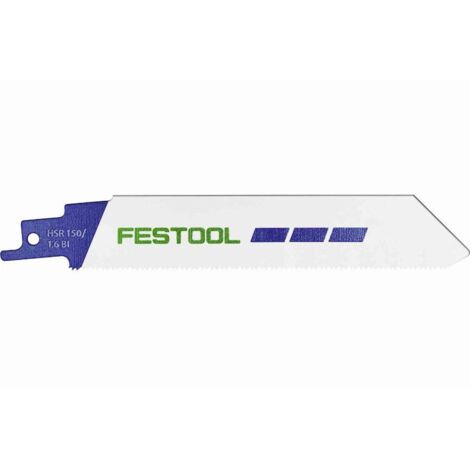 Lame de scie sabre Festool HSR, longueur 150 mm, UE 5 pièces, pour métal