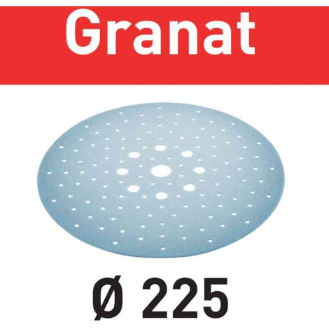 Festool – 205667 Disque abrasif de ponceuse P180 – Diamètre 225 mm – Lot de 5 pièces – Pour enduits au plâtre et cloisons sèches