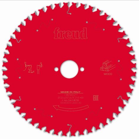 Lame pour scie circulaire portative FREUD - Ø220 2,6/1,6 AL30 Z48 BA 10° - F03FS09771 -FR17W001T