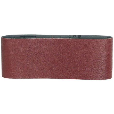Makita – Bande abrasive de ponceuse 100x610 mm grain 80 pour bois dur et métal – Lot de 5 – P36902 (1/7)