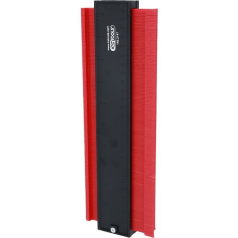 Ks Tools – Gabarit de contour 280 mm – Supports latéraux pour largeur de travail 500 mm – Aimanté et anti-torsion – Pour carrosserie et ébénisterie (1/7)