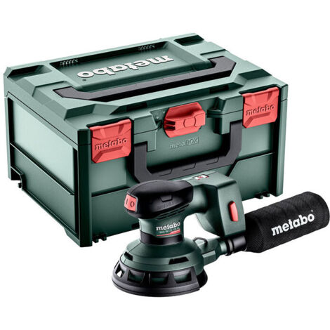 Metabo – Ponceuse excentrique sans fil 18V – Moteur Brushless – Vitesse réglable 4000-10000/min – Plateau 125mm multi-trous – Sac à poussière textile