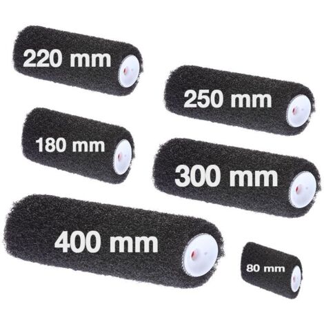 L'Outil Parfait – Manchon pour rouleau 180mm – Fibres noires en polyamide 18mm – Anti-projection et facile à nettoyer – Application uniforme