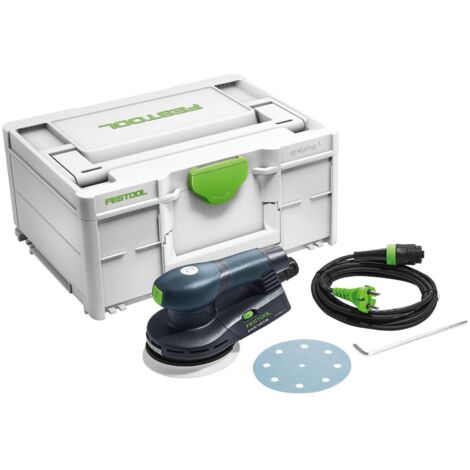 Festool – Ponceuse excentrique 400W – Plateau Ø 125mm – Vitesse 6000-10000 min⁻¹ – Aspiration optimale – Pour bois dur et teck