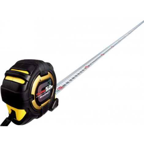 Tajima – Mètre déroulant 8 m – Précision millimétrique – Conçu pour chantiers humides – Boîtier robuste et ergonomique - Lock27