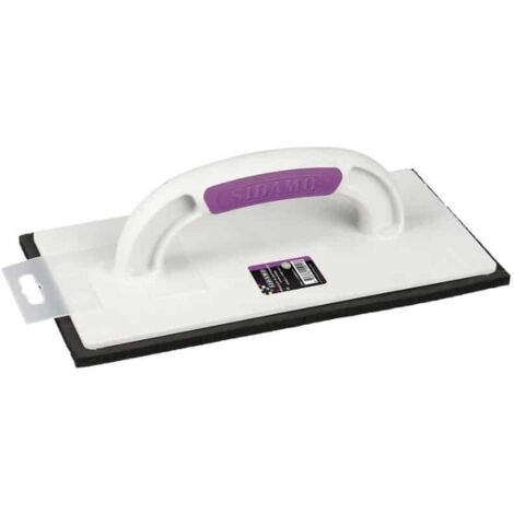 Sidamo – Platoir à jointoyer mousse 280 x 140 mm – Pour joints larges et surfaces verticales – Poignée en plastique élastomère – Semelle tendre noire