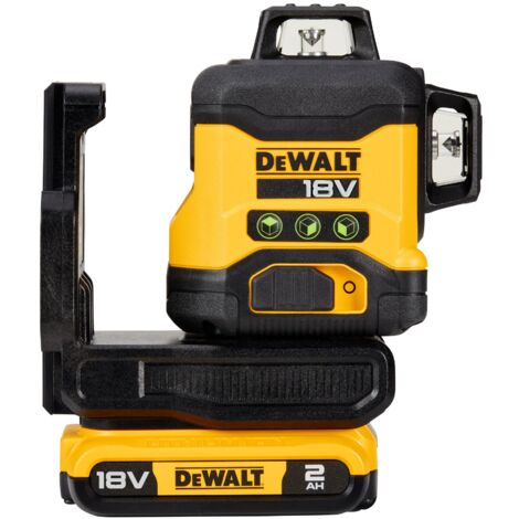 Dewalt – Laser multilignes vert 3x360° 18V 2Ah – Portée 40m – Indice de protection IP54 – Compatible avec batteries XR 18V