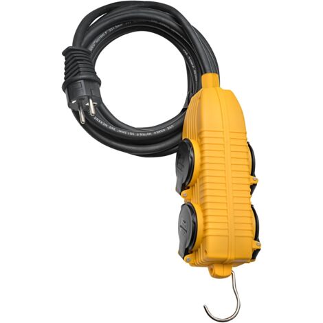 Brennenstuhl – Rallonge powerblock 4 prises clapet 10m H07RN-F 3G1,5 – IP44 pour chantiers humides – 1151721