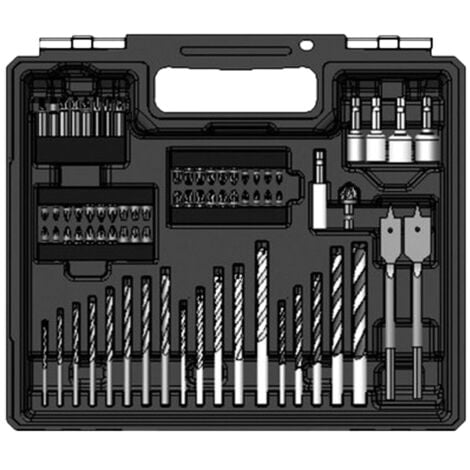 MAKITA Perceuse visseuse 18V LXT 2x3 Ah + 96 accessoires - DDF482FX1B