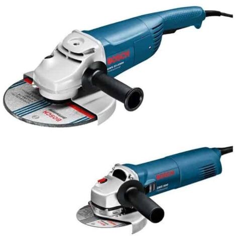 Bosch – Pack de 2 meuleuses d'angle 2200W – GWS22-230H avec capot de protection – GWS1400 pour béton armé – 615990H1Y (1/5)