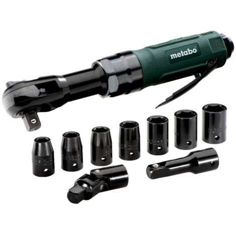 Tounevis à cliquet à air comprimé Metabo DRS 68 Set 1/2" 68Nm avec coffret