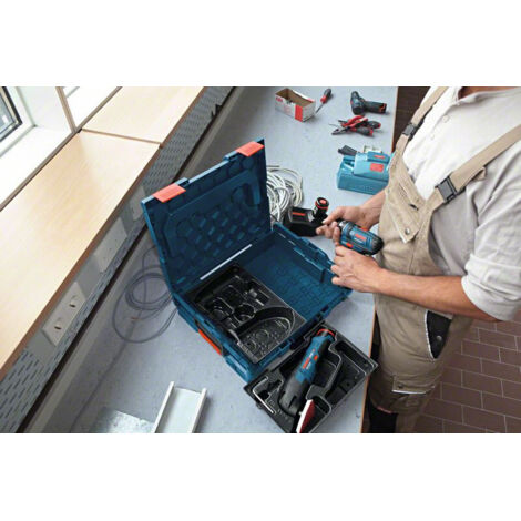 Bosch – Calage pour rangement d'outils 1600A002UV – Demi-inserts pour valise L-BOXX 102 – Compatible GSB 12V-15 – Matériau PS – Dimensions 318x61x203mm - Q164252