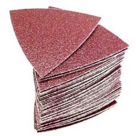 Fein – Lot de 50 feuilles abrasives non perforées 80mm – Grains 60/80/120/180/240 – Pour ponçage bois dur et teck – Fixation auto-agrippante