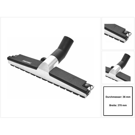 Festool – Buse pour sol D 36 – Accessoire aspirateur compatible D 27/D 36 – 2 roulettes et brosses amovibles – Pour nettoyage chantier et atelier
