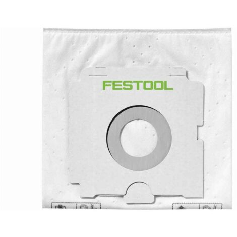 Sacs filtre pour aspirateur FESTOOL SC FIS-CT 36/5 – Lot de 5 – Compatible avec CT 36 – Utilisation optimale du volume – 496186