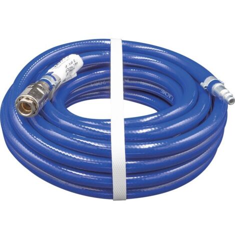 Lacme – Tuyau armé PVC 8 x 14 mm – Longueur 8 m – Raccords rapides pour montage facile – Pression 20 bar, température -20 à +60°C