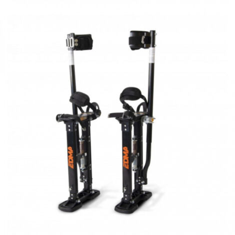 Edma – Échasses de plaquiste 161155 45-76 cm – Aluminium léger – Capacité 102 kg – Semelles articulées pour marche naturelle