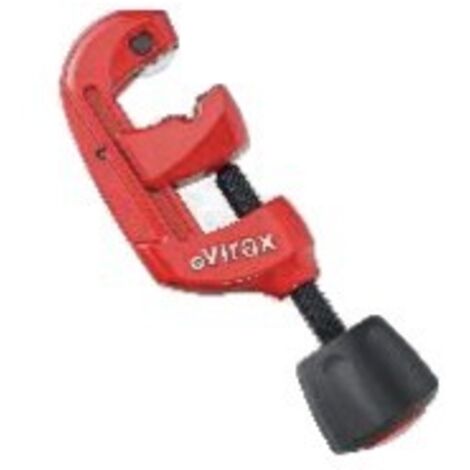 Virax – Coupe-tube cuivre à coulisseau 6-28 mm – Coupe nette sans éclat – Pommeau Soft Touch pour prise en main ergonomique
