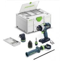 Festool – Perceuse-visseuse à percussion sans fil 18V – 4 vitesses – Moteur EC-TEC sans charbons – Couple 50Nm – Systainer – 577625