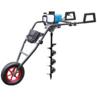Leman – Tarière thermique 52CC – LOTAR053 – Moteur 2 temps – Longueur mèche 800 mm – Pour fondations et plantations