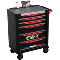 KS Tools - Servante d'atelier - servante d'atelier vide 6 tiroirs - servante atelier fabriquée en France - 824.0006F