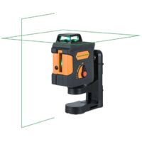Geo Fennel – Laser à croix automatique 360° vert – 1 ligne horizontale et 1 verticale – Portée 50 m – Alimentation 4 x AA – 533100