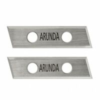 Mafell – Lot de 10 couteaux réversibles en métal dur HM – Accessoire pour défonceuse et affleureuse – Pour bois dur et teck – Coupe nette sans éclat