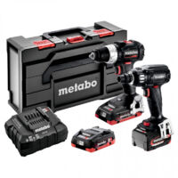 Metabo – Pack perceuse visseuse sans fil 18V avec 2 batteries 4.0Ah et 5.2Ah – Couple élevé 165Nm – Moteur Brushless – 685220960