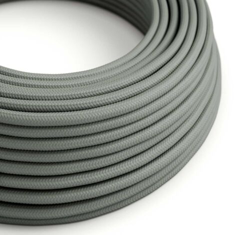 Fil électrique enrobé de gris fumé - Les câbles créatifs originaux, idéaux pour les projets d'éclairage créatifs - RM03 - 10 mètres (1/4)