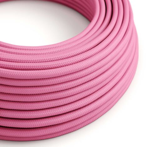 Câble d'alimentation de couleur rose fuchsia vif - The Original Creative Cables, the best choice for your lamps - RM08 - 1 metre (1/4)