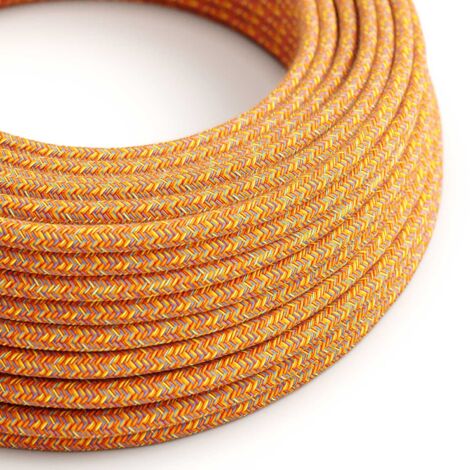Câble coloré en coton Indian Summer - The Original Creative Cables, idéal pour les projets d'éclairage créatifs - RX07 - 1 mètre (1/4)