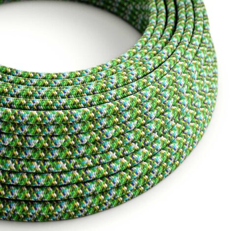 Câble d'éclairage en tissu Pixel Palette Green - The Original Creative Cables, pour des décorations lumineuses uniques - RX05 - 1 mètre
