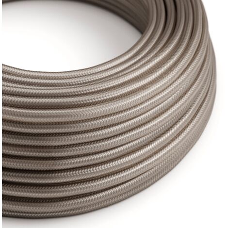 Câble d'alimentation textile brillant de couleur poudrée - The Original Creative Cables, pour des installations design - RM27 - 1 mètre (1/4)