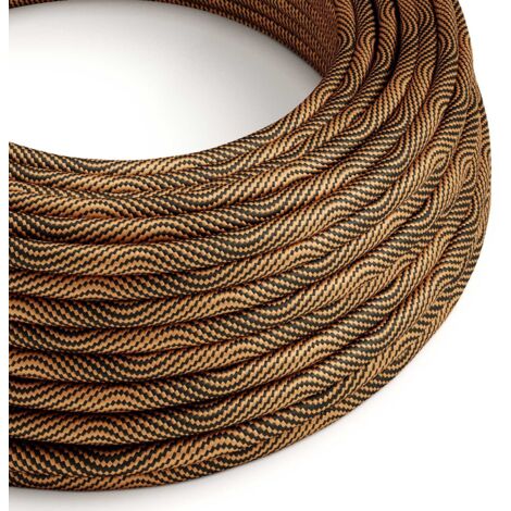 Vertigo Optical Black and Copper Lighting Cable - The Original Creative Cables, for creating modern lamps - ERM66 - 1 metre (1/5)
