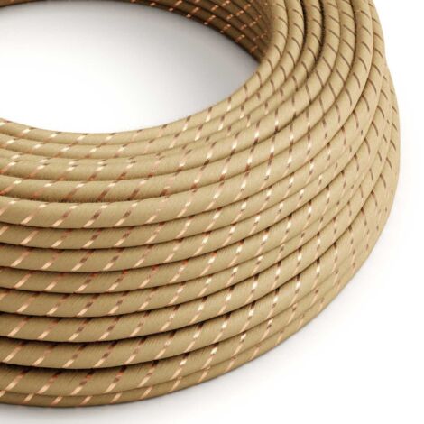 Câble en jute beige avec fil de cuivre Vertigo - The Original Creative Cables, pour une décoration lumineuse - ERR04 - 10 mètres (1/5)