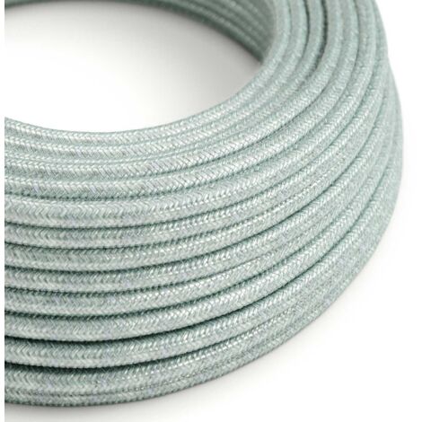 Câble coton Mist Blue - The Original Creative Cables, idéal pour les projets d'éclairage créatifs - RX12 - 1 mètre (1/4)