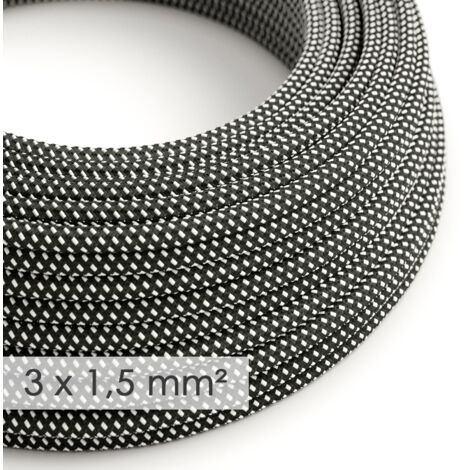 3x1,50 large section ronde - Tissu effet soie 3D embossé étoiles RT41 - 1 mètre (1/2)