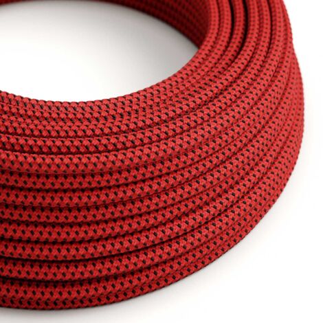 Red Devil 3D glossy fabric lighting cable - The Original Creative Cables, for illuminated decorations - RT94 - 1 metre (1/4)