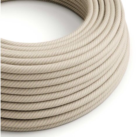Câble textile en coton et lin Paglia Vertigo - The Original Creative Cables, pour sublimer vos lustres - ERD20 - 1 mètre