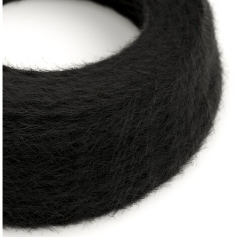 Câble d'alimentation en tissu Black Charcoal Marlene - The Original Creative Cables, idéal pour les lustres créatifs - TP04 - 1 mètre (1/5)