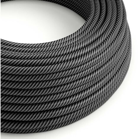 Graphite et noir anthracite Vertigo - The Original Creative Cables, for design installations - ERM38 - 1 mètre (1/5)