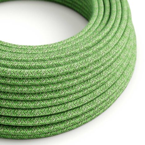 Câble d'alimentation extérieur vert en coton Pixel Bronte SX08 - Résistant aux UV - 1 mètre (1/5)