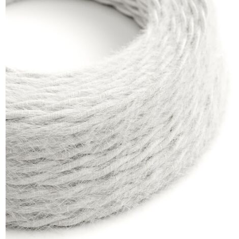 Câble d'éclairage textile blanc optique Marlene - The Original Creative Cables - TP01 - 1 mètre (1/5)