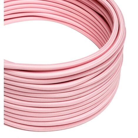Cordon d'alimentation en tissu Baby Pink - The Original Creative Cables, pour vos lampes aux couleurs pastel - RM16 - 50 mètres (1/4)