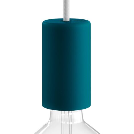 EIVA ELEGANT, kit douille d'extèrieur E27 IP65 en silicone - la première douille au monde IP65 qui peut-etre câblée  Pétrole (1/5)