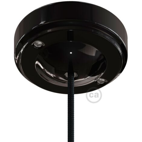Kit rosace Minimal en porcelaine Noir