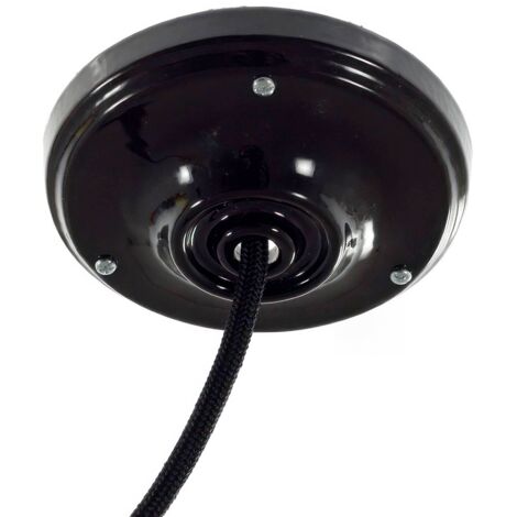 creative cables - Kit de rosettes en porcelaine - Noir