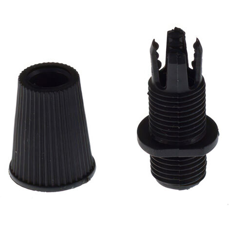 Serre-câble noir en plastique pour fixation câbles électriques – Compatible avec douilles et rosaces – Dimension trou 10mm – Creative Cables