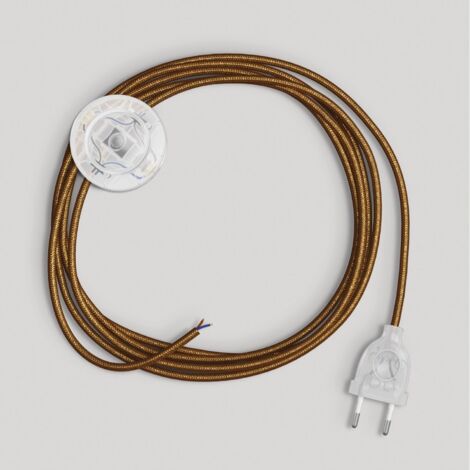 creative cables - Câblage de lampe avec câble en cuivre brillant et pailleté 3 m (1/3)